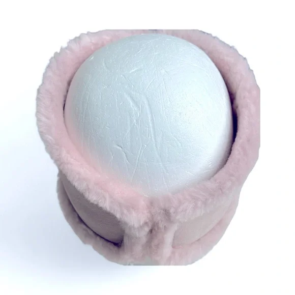 UGG Reversible Leather and Shearling Headband Ear Muff Brand New L/XL Pink - Picture 8 of 14